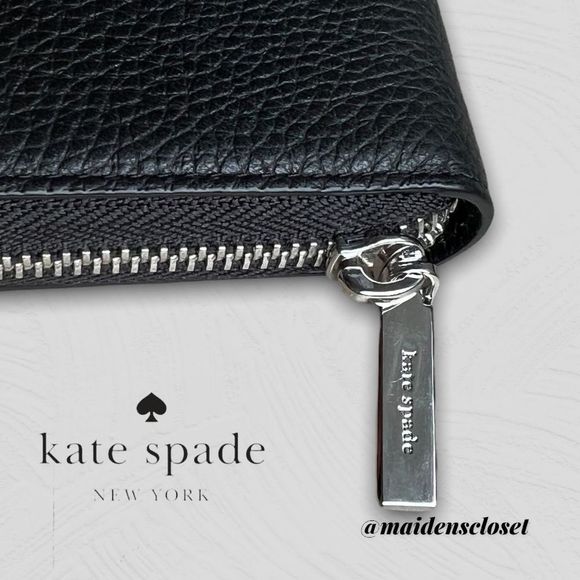 NWT Kate Spade Glitter Continental Pebbled Leather Wallet - Picture 7 of 7